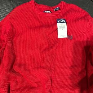 Chaps Red Men’s Sweater Medium Brand new with Tags MSRP $60